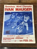 Original 1978 Sydney Showground Ivan Mauger Poster