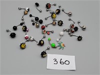 Belly Button Rings. Assorted Lot Of 30pcs