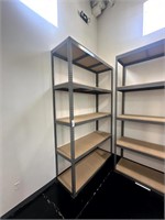 Large Industrial Shelving Unit 10'H x 6'W x 2'D