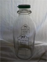 Pittsford Farms NY milk bottle quart