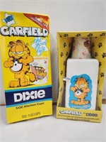 Garfield Dixie Cup Dispenser and Cups NIP