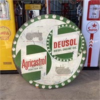 Original Agricastrol Screen Print Sign - Tractor,