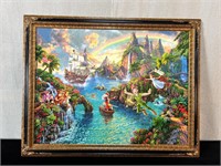 Thomas Kinkade Print Disney Peter Pan Neverland