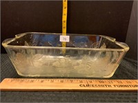 Vintage 1940s McKee Clear Glass Baking Dish Loaf