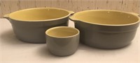 3 pc Vintage Halls Ovenware for GE