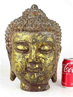 Gilded Iron Buddha Head