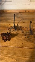 Wire scorpions, elephant figurine