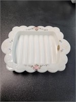 Authentic Westmoreland milk glass soap dish