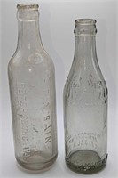 2 Vintage Kli-Cola And E.A. Bain Glass Bottles