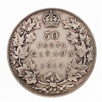 Canada 1919 Silver 50 Cents