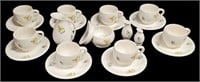 MCM 20pc WSG POTTERY DINNERWARE, CUPS SAUCERS +