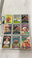 Vintage garage pail kids cards 12 sheets