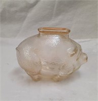 Vintage Anchor Hocking Carnival Glass Pig Bank