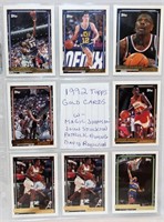 1992 Topps Gold Cards - Magic, Ewing, Stockton