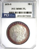 1878-S Morgan MS66 PL LISTS $3000