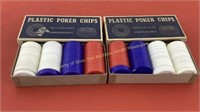 (2) Boxes USA made 100 ct poker chips