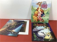 (3) Disney lithographs Jungle book, Piglet's Big