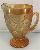 Vintage Carnival glass pitcher 1950's