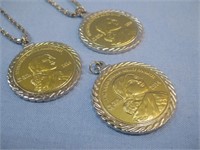 Three Sacajawea Code Talkers Coin Pendant Necklace