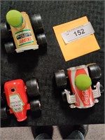 3 vintage branded racers