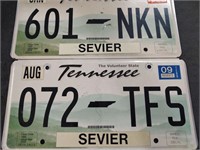 2 Tennessee Car Tags