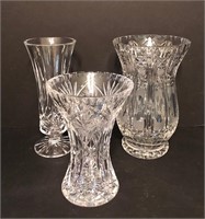 Selection of Crystal Vases