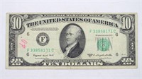 1950 C $10.00 Note Without "In God We Trust" On It