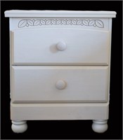 Cottage-style 2-Drawer Nightstand - One Foot Loose
