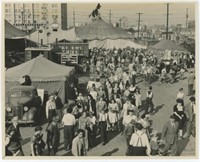 8x10 Overview of Cole Bros circus taken by Quillen