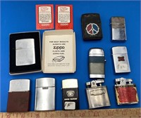 Lot Of Vintage Zippo Lighters