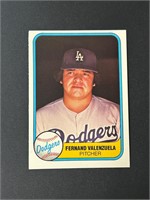 1981 Fleer Fernando Valenzuela ROOKIE Card