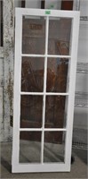 Vintage wood framed window - info