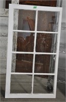 Vintage wood framed window - info
