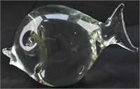 Licio Zanetti Murano Blown Glass Fish Sculpture