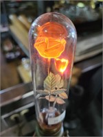 VTG Aerolux Figural Long Stem Rose Light Bulb
