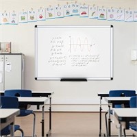 VIZ-PRO Magnetic White Board 48x32''