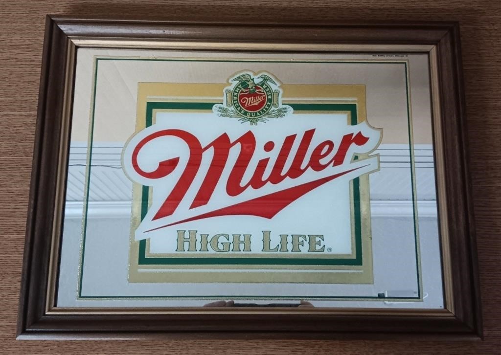 Miller High Life Bar/Man Cave Mirror