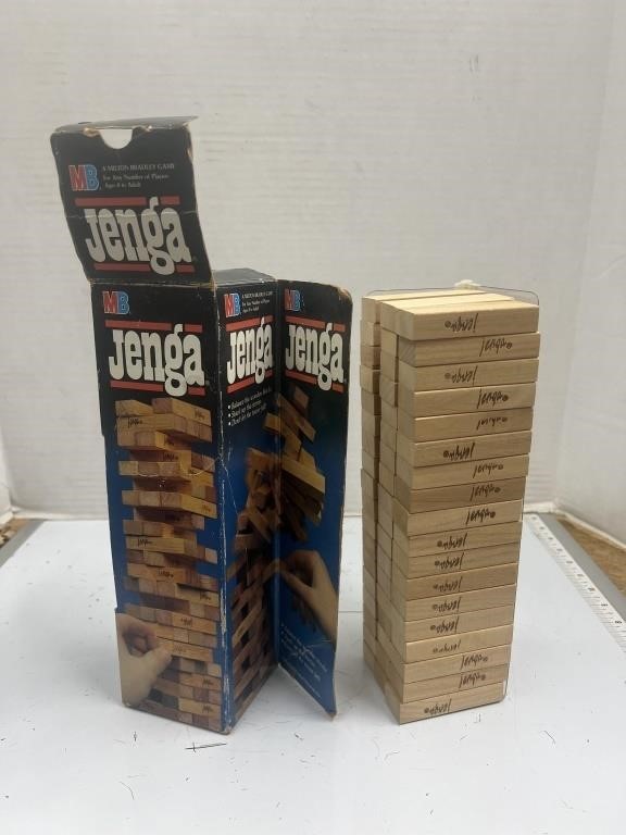 1986 Wooden Jenga Game Has All Pieces