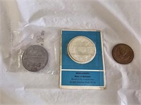 3 Souvenir Collector's Medallions