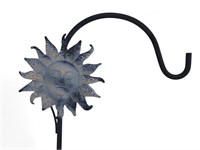 7ft Metal Shepherds Hook w Sun