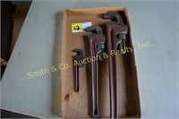 3 RIDGID PIPE WRENCHES