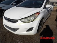 2013 Hyundai Elantra 5NPDH4AE9DH202808 White