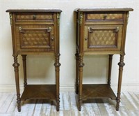 Louis XVI Style Parquetry Inlaid Side Cabinets.