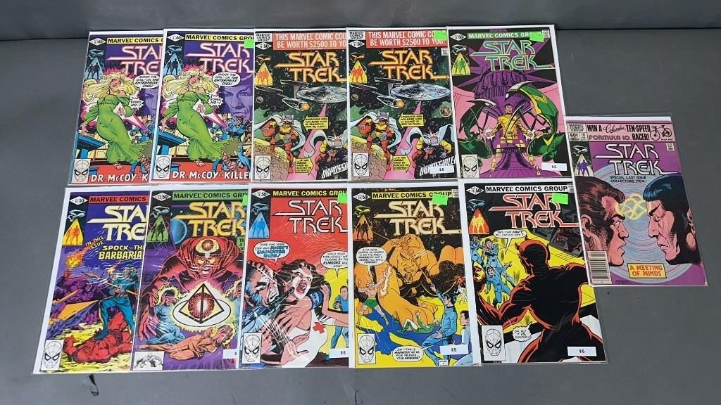 11pc Star Trek #5-18 Marvel Comic Books