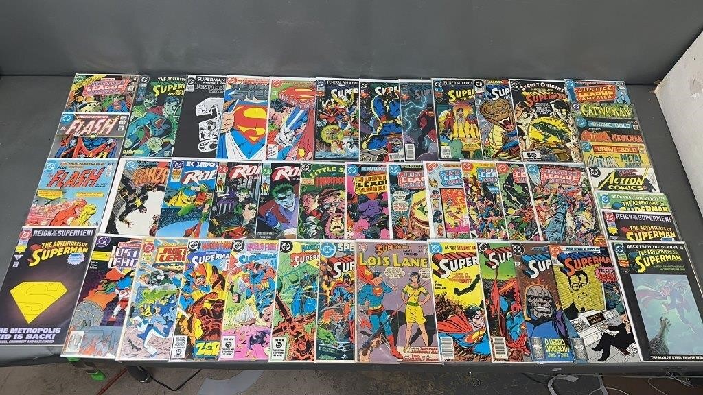 44pc Silver-Mod DC Comic Books w/ JLA