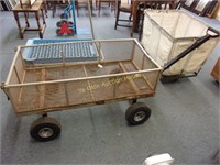 Well Used Metal Wagon with Pneumatic