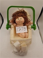 Vintage Cabbage Patch Doll, Shoes, Carrier