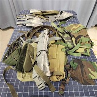 S4 10pc+ Military surplus straps, bags, slings, be