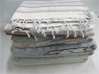 Six NOS Mexican Wool Saddle Blankets See Info