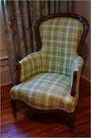 Upholstered Green Chair